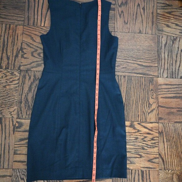 Theory Sleeveless Suiting Dress – Navy – Size 6 - Picture 11 of 14